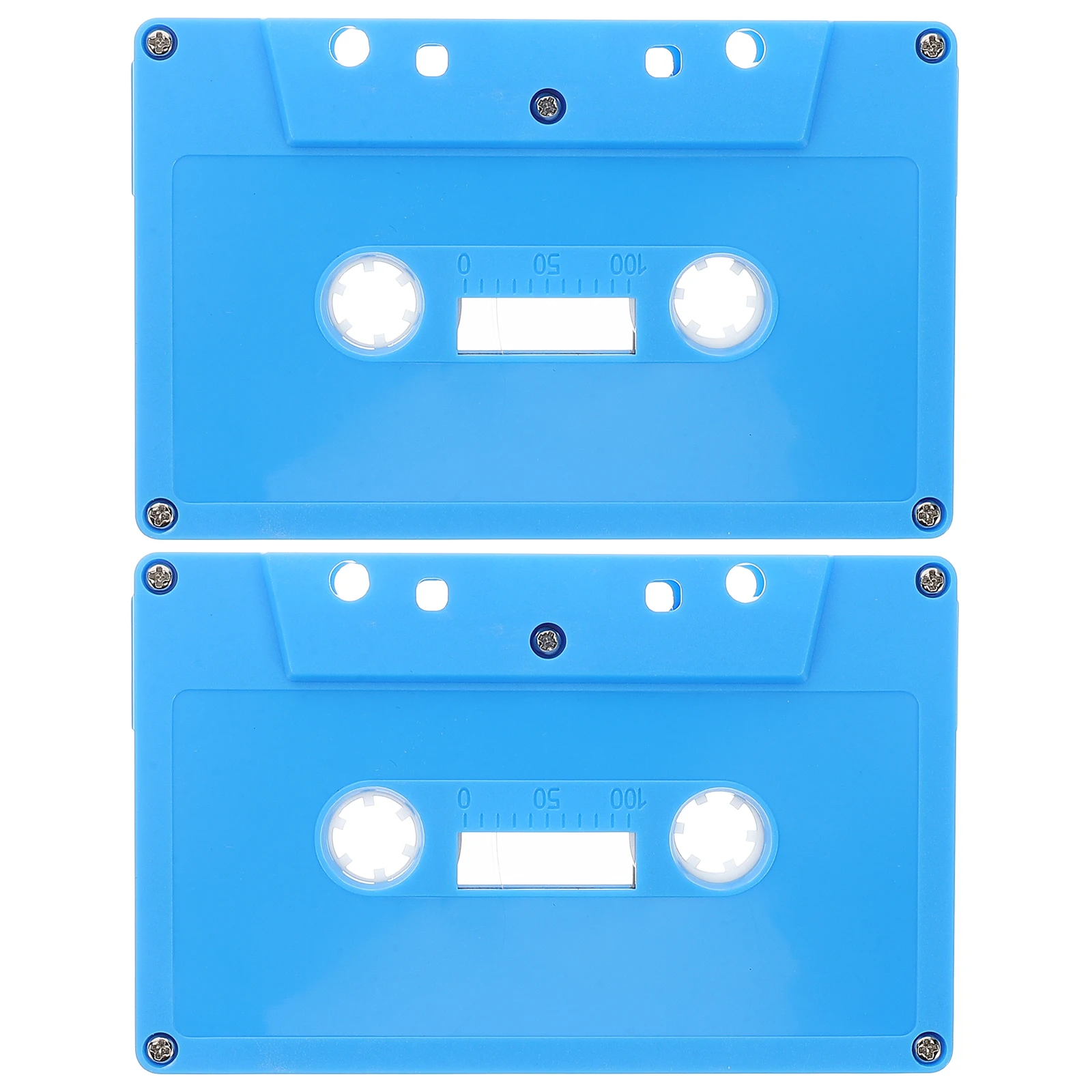 

2 Pcs Retro Tape Cassette Blank Tapes Vintage Decor Music Color Empty Plastic Ornament