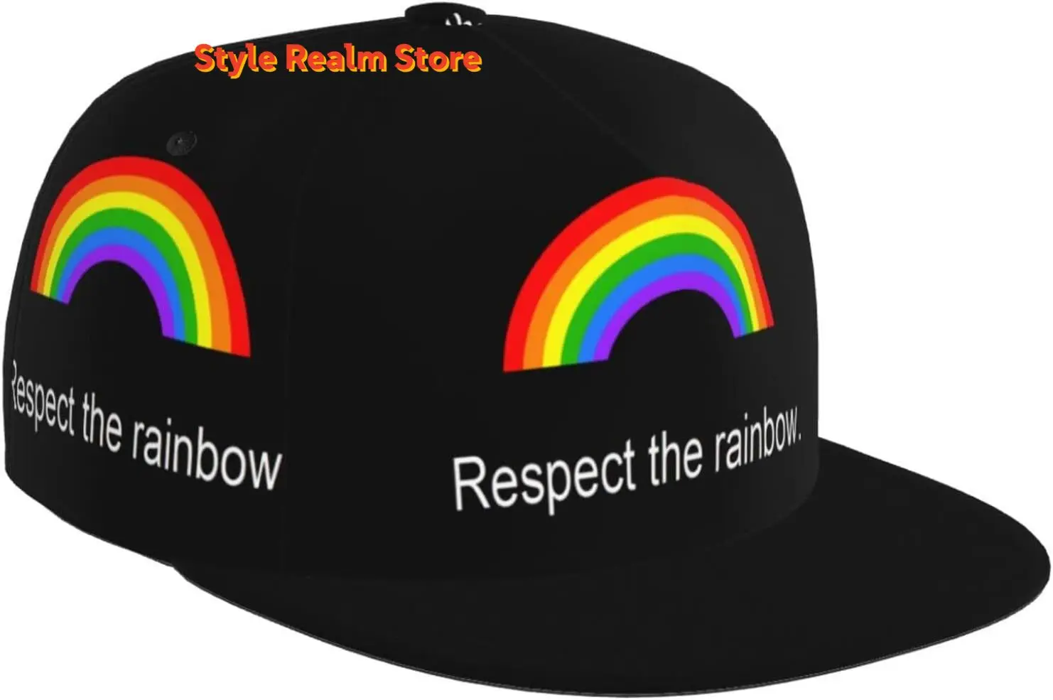 

LGBT Gay Pride-4c Baseball Cap Adjustable Fashion Casual Flat Bill Brim Dad Hats for Women Men Sun Hats