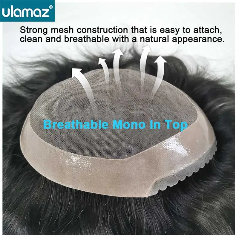 Fine Mono Male Hair Prosthesis 5\