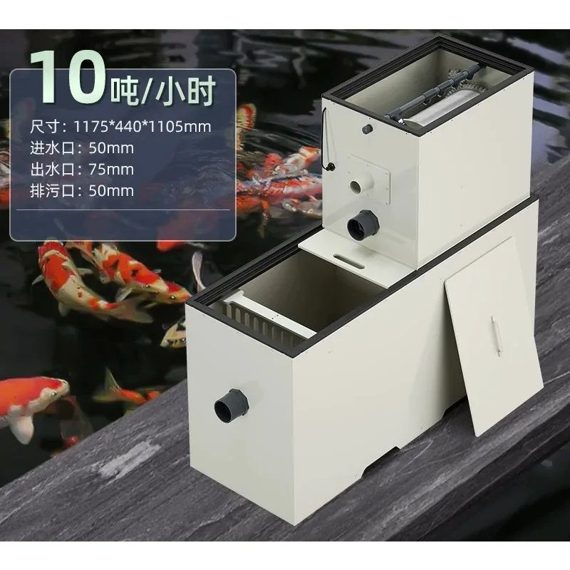 1pcs Rotary Drum Microfiltration Machine High Efficiency Filter for Circulating Aquaculture System
