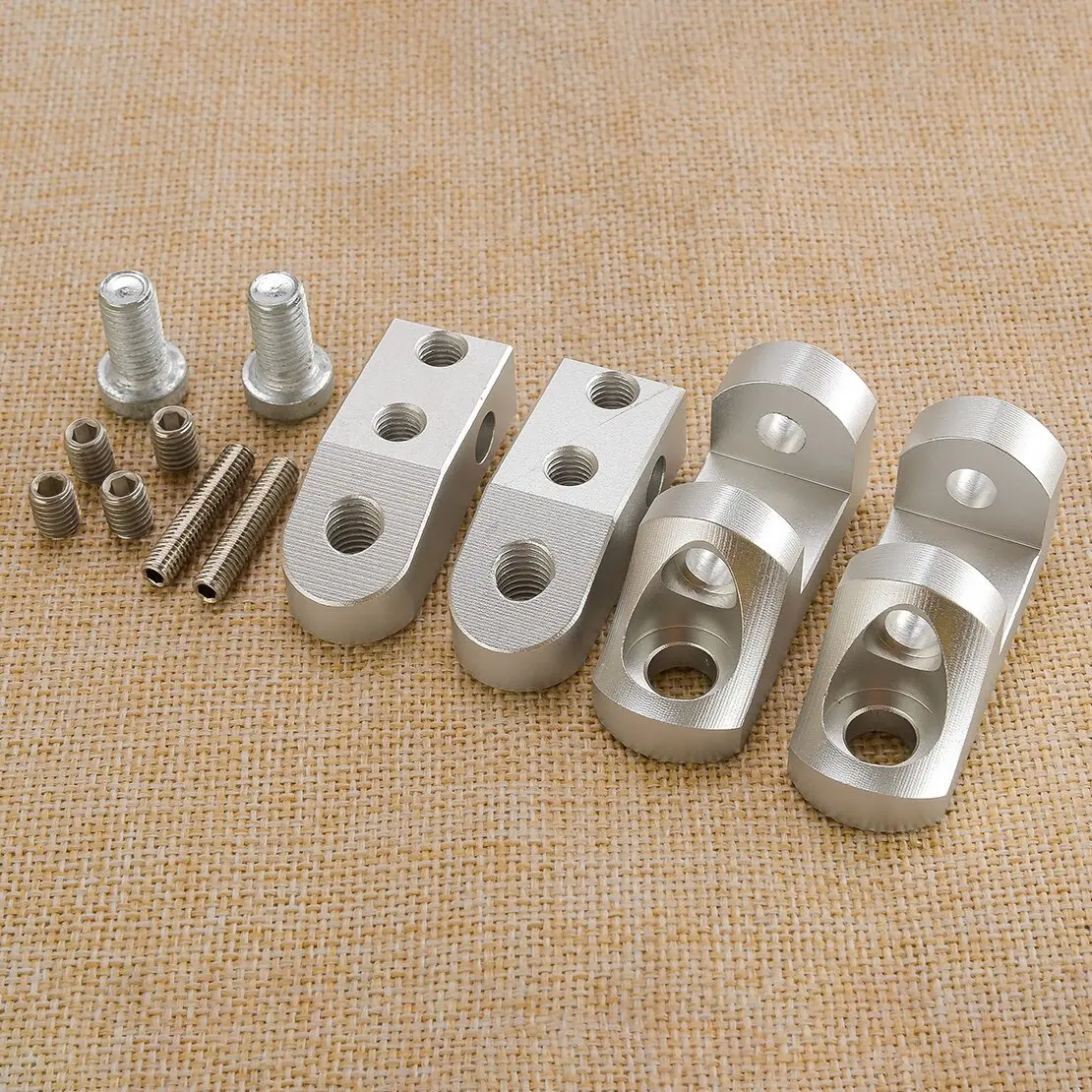 Rockster Adjustable Passenger Footrest Lowering Adaptor Kit Fit For BMW F800ST F800GT S1000R S1000RR R1150RT Kawasaki ZZR 1200