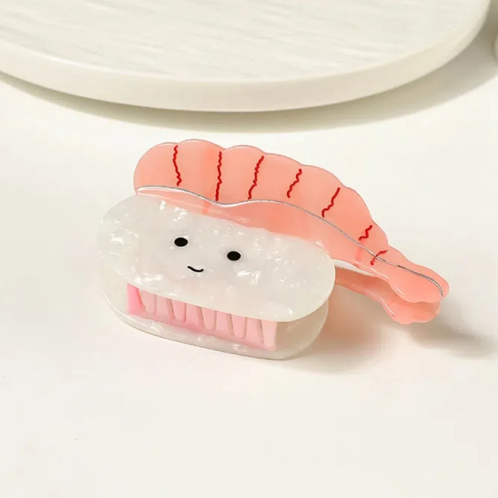 Acetic Acid Sushi Shark Clip Waterproof Korean Style Food Series Hair Claw Headwear Sweet Ice Cream Cone Hairgrips Party