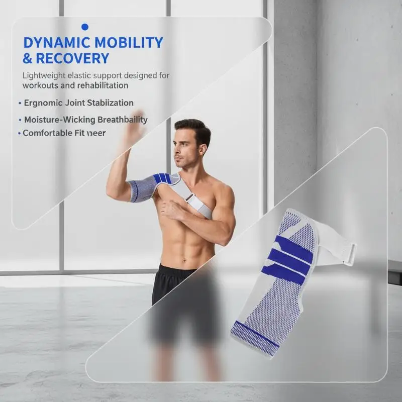 Shoulder Compression Support Brace for Men Women Left Right Shoulder Stabilizer for Office Worker Shoulder Pain Relief