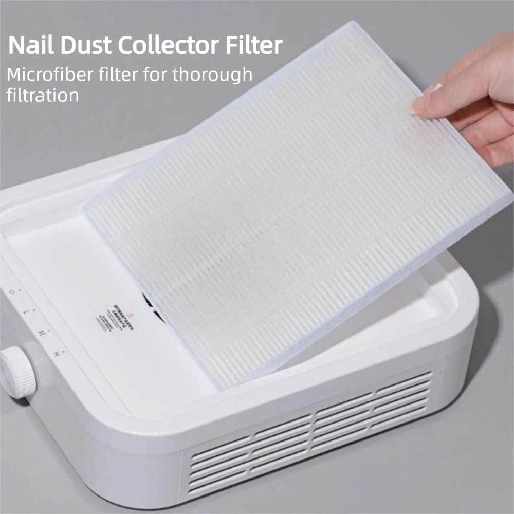 Replacement Nail Dust Collector Filter Multi-size Reusable Manicure Screen Plate Easy Clean Extractor Dust