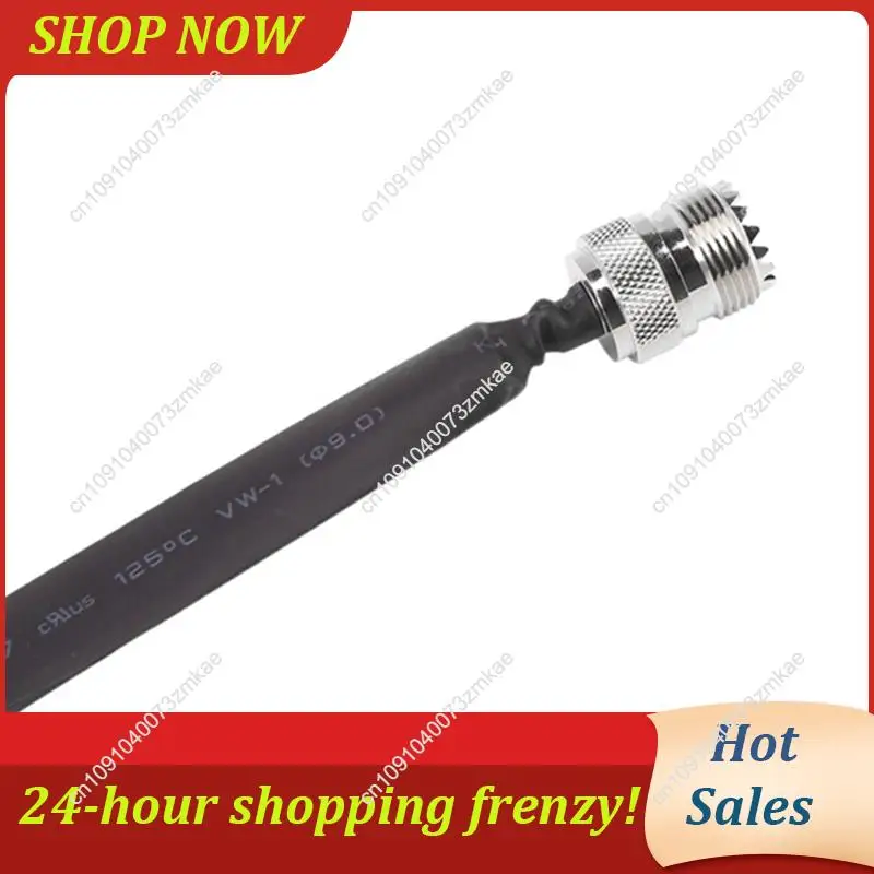 Daily Sale Window/Door Pass Through Flat RF Coaxial Cable PL295 UHF Male To SO239 UHF Female 50 Ohm RF Coax Pigtail Extension Co