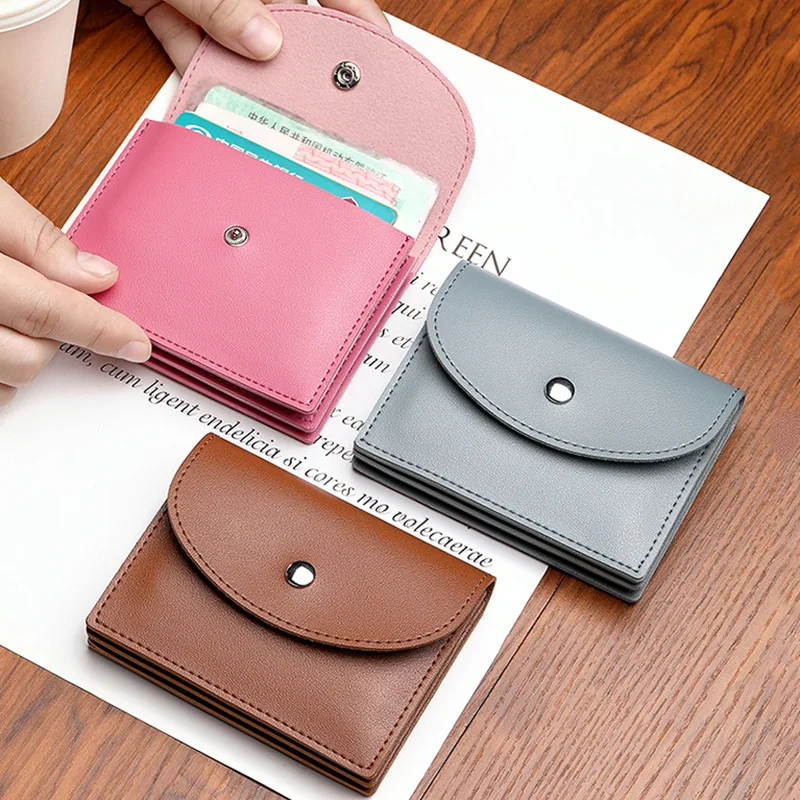 Large Capacity Card Holder Wallet for Bank Cards Driver License Coin Purse Compact Elegant ID Document Organizer for Men Women