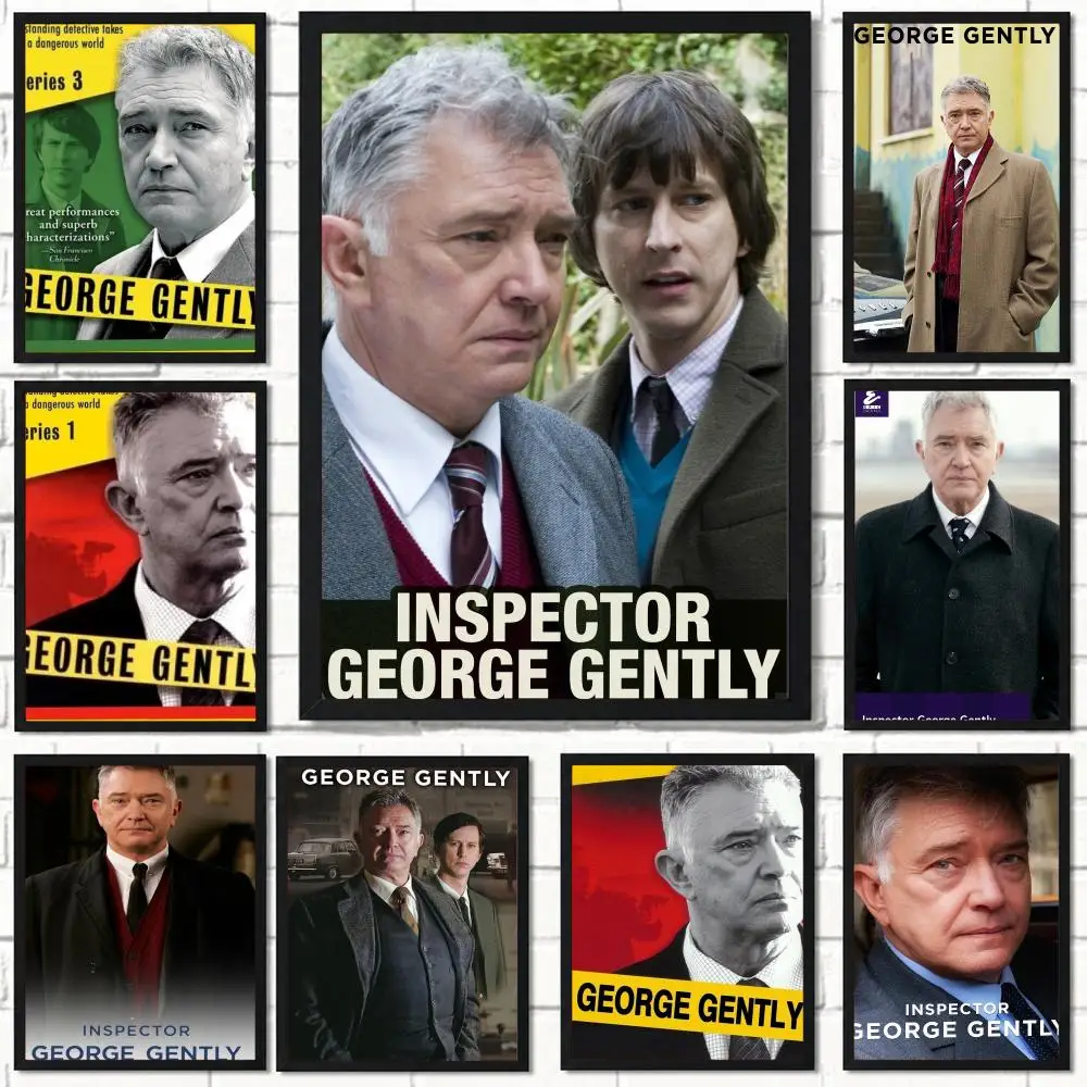 tv series I-Inspector George Gently-Y Poster Self Adhesive Wall Decor for Modern Home Cafe Office and Bar