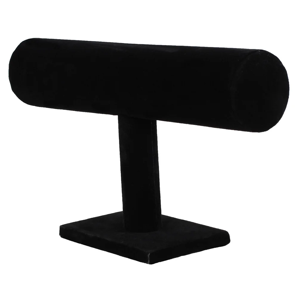 

Jewelry Display Stand 23X7X16Cm Black Bracelet Necklace Rack Compact Organizer For Home Damage Resistant Storage Holder For