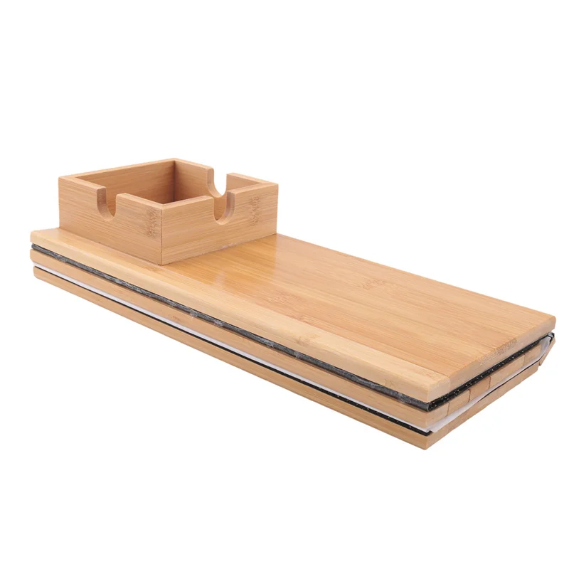 

Надежный подлокотник для дивана, подставка для дивана, подстаканник, бамбуковый поднос с подстаканником, поднос для бамбукового дивана, складной бамбуковый поднос с C