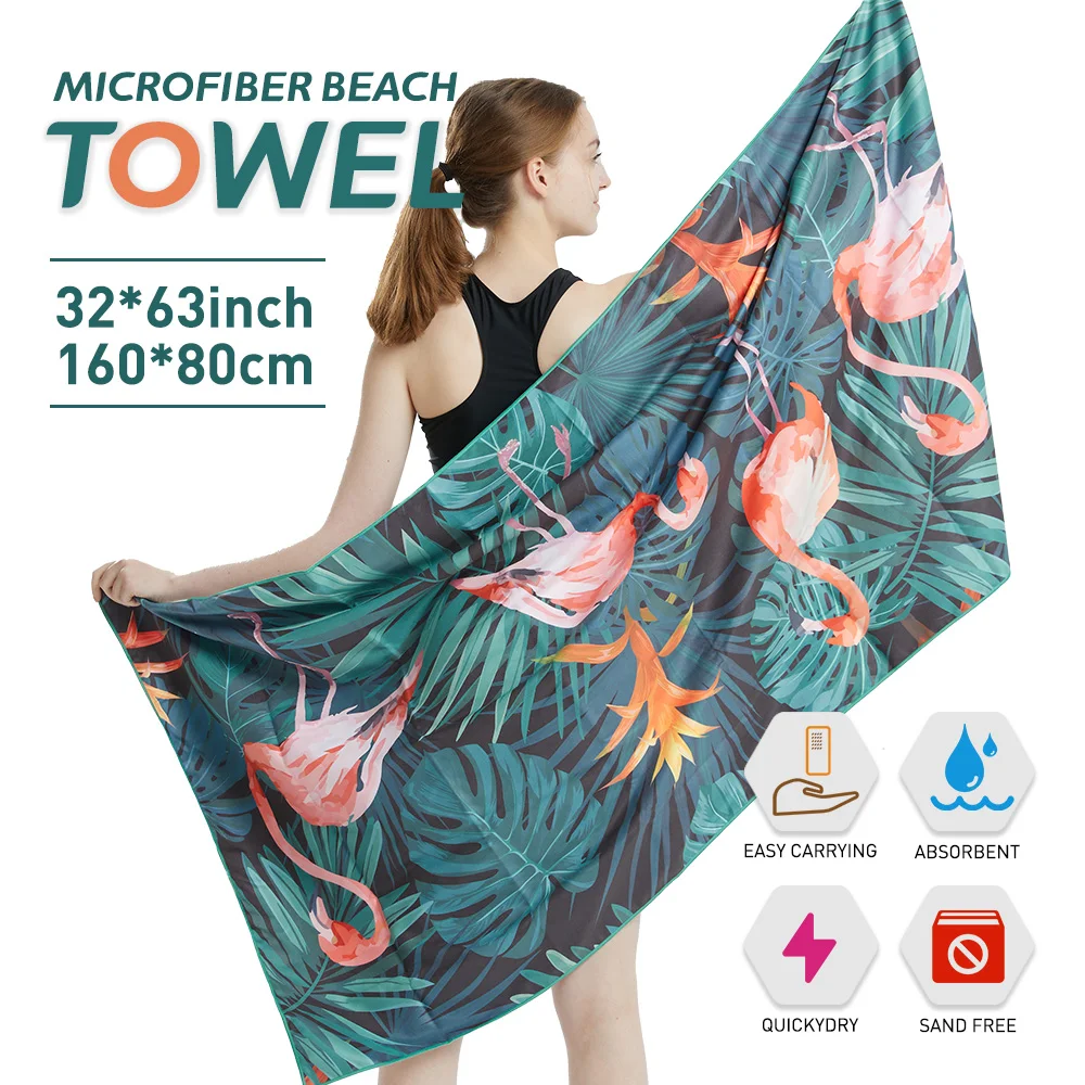 Toallas de playa grandes de microfibra, toalla de secado rápido, nube de arena, toalla de piscina para nadadores de viaje (S7)