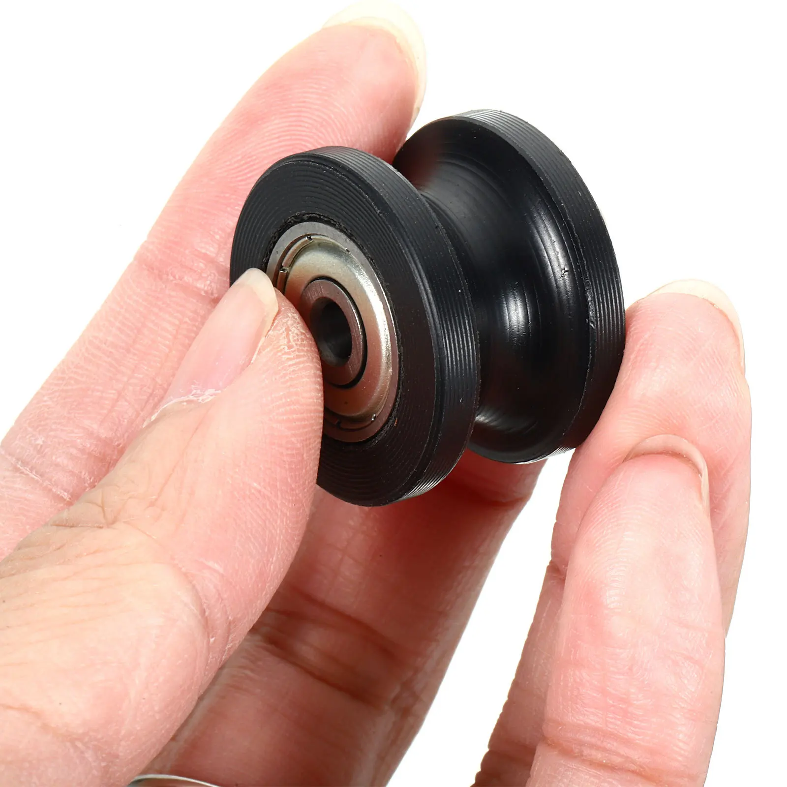 

Bearing Sliding Wheel Pom Heavy Duty U Type Groove Track Roller For Sliding Door Cabinet Wardrobe Hardware