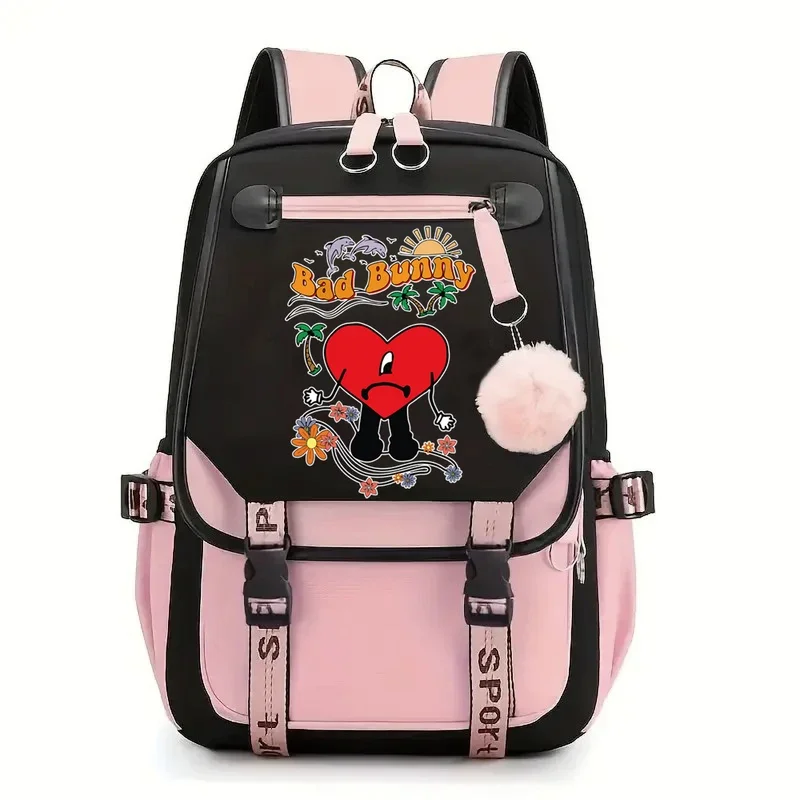 

Bad Bunny A Verano Sin Ti Backpack Bag Student Leisure Unisex Casual Backpack Rucksack for Fans Gift