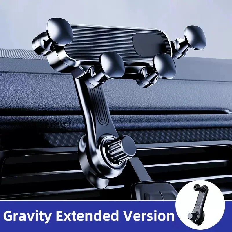 Telescopic Bracket Gravity Car Phone Holder Air Vent Easy Install 360° Rotatable Charging GPS For Mi All Mobile Phone Universal