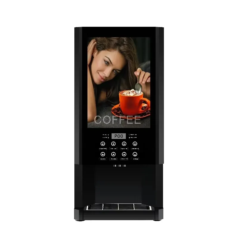 

【Best-selling】E-308F Instant Mixing Coffee Vending Machine Fully Automatic Milk Vending Machine 8 Hot Drinks Instant Coffee