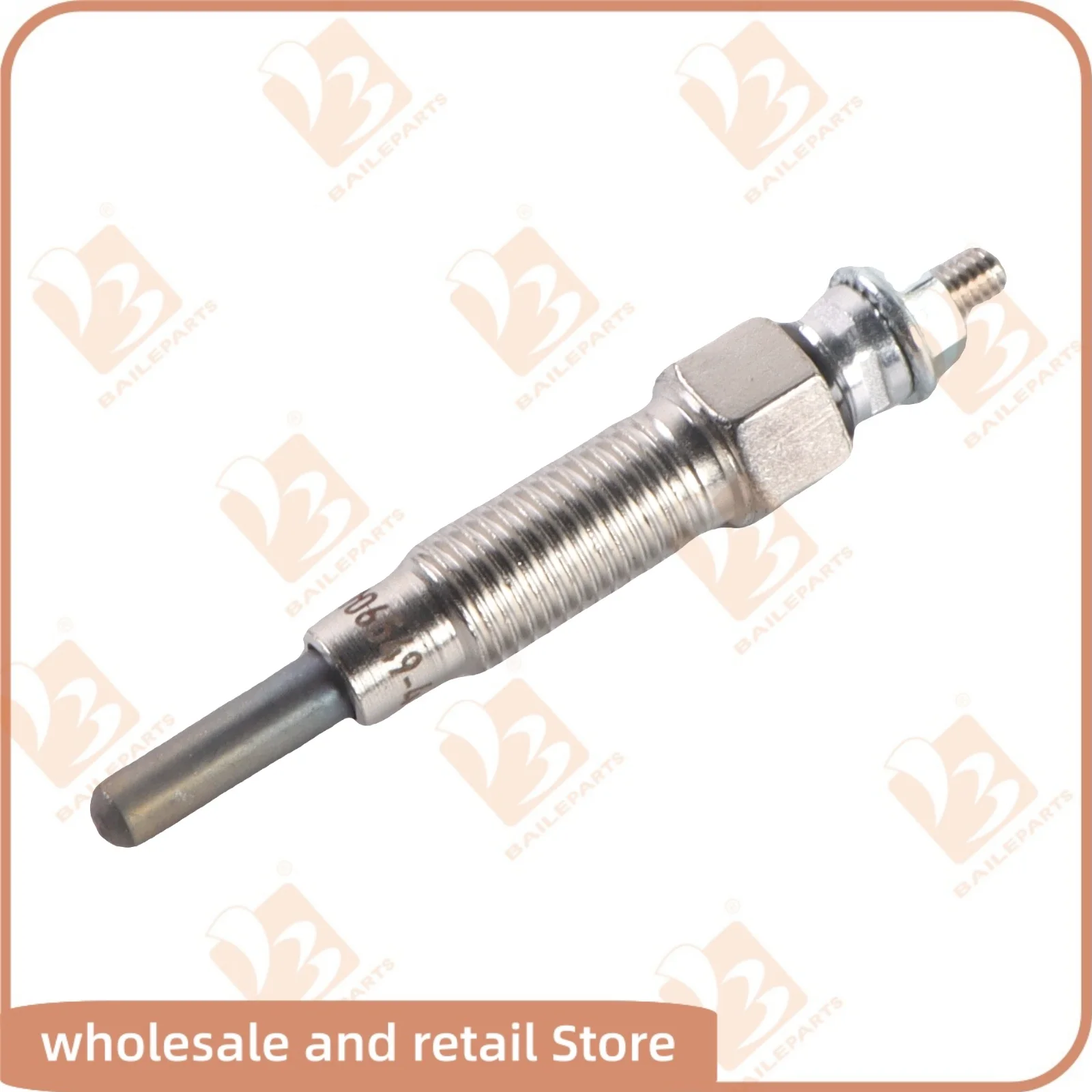 4PCS 8-97106549-4 Glow Plug For Isuzu 3LB1 3LD1 4LB1 4LE1 Daewoo DH35 Furuwaka Hanix Excavator TLW-450 Generator 8-97106549-1