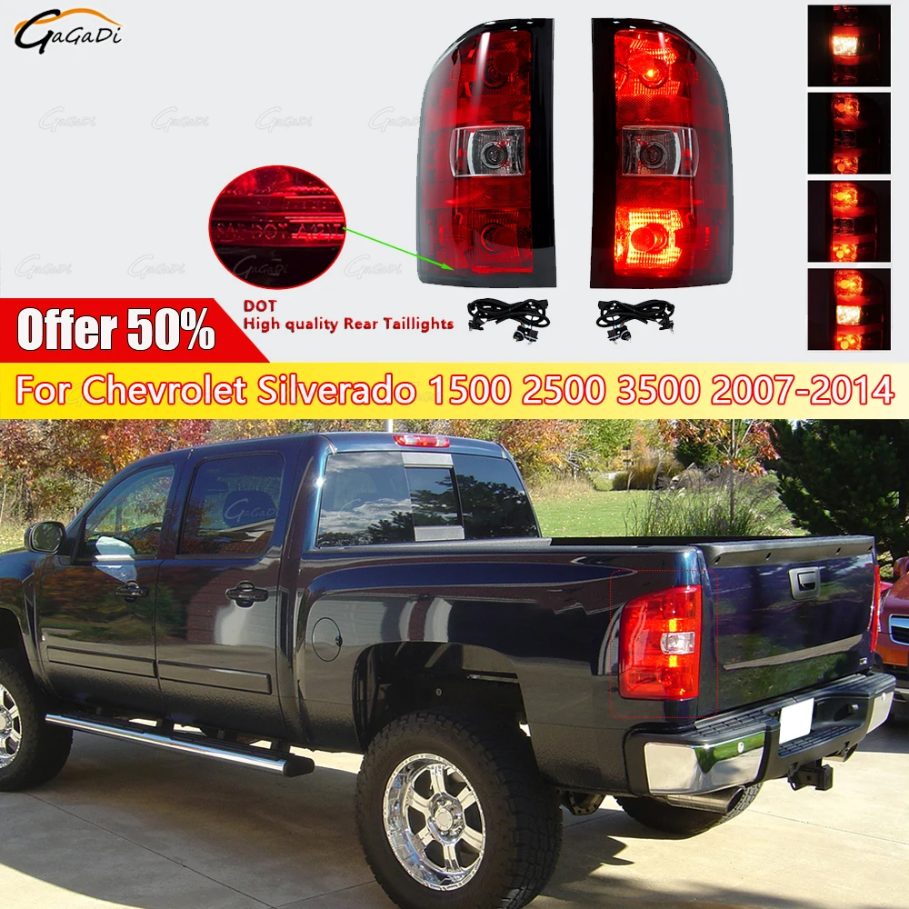 

Задний фонарь заднего бампера автомобиля, подходит для Chevrolet Silverado 1500 2500 3500 2007-2014, стоп-сигнал, задний фонарь в сборе