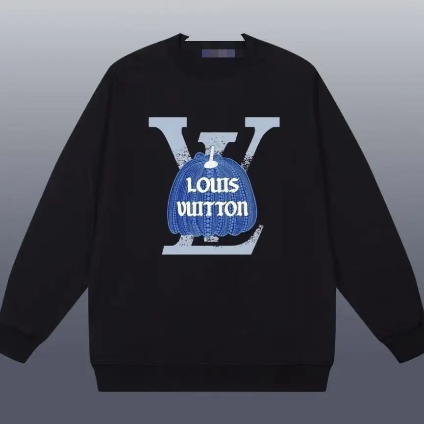 

The New Autumn and Winter Hoodie, Round-neck Top with Printed Korean Style, Trendy Men's Long-sleeved Shirt