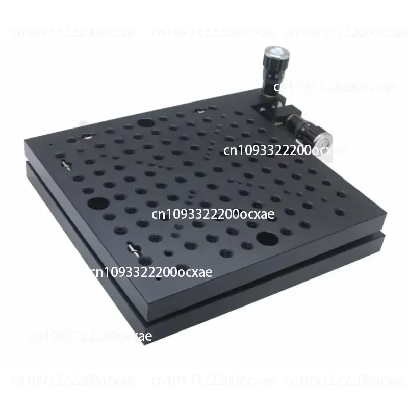 Black MAFQ150B Pitch Yaw Mounting Platform 150x150mm Manual Precision Adjustment Stage for Optimal Stability And Accuracy