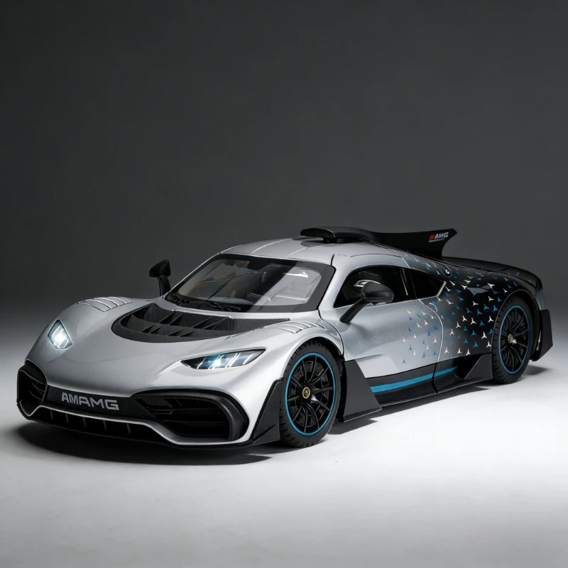 

Масштабная модель автомобиля AMG ONE Super Sports Vehicle 1:18 из сплава, со звуком и светом, классический коллекционный предмет, подарок на день рождения
