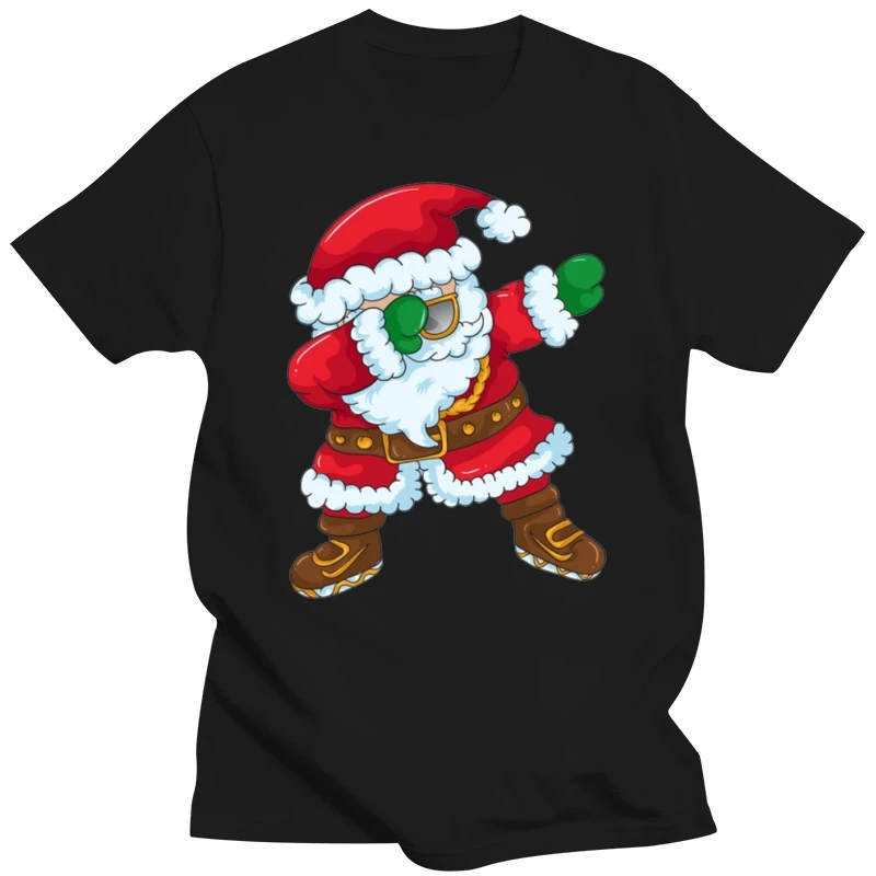 Drop Shipping Women Men Funny T Shirts Inebriate Dabbing Santa Hand Jive Dance Tshirt Best Chritmas Gift Tee Shirt Top Quality