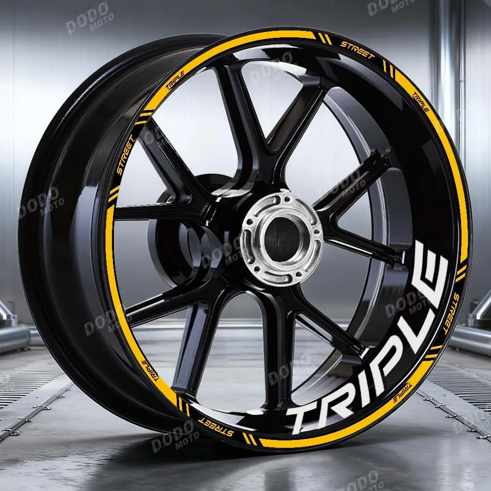 Reflective Motorcycle 17 Inches Wheel Sticker Inside of Hub Decals Rim Tape For Speed Triple 765RS 900 1200R/S 1200rs 1050 RR/RS