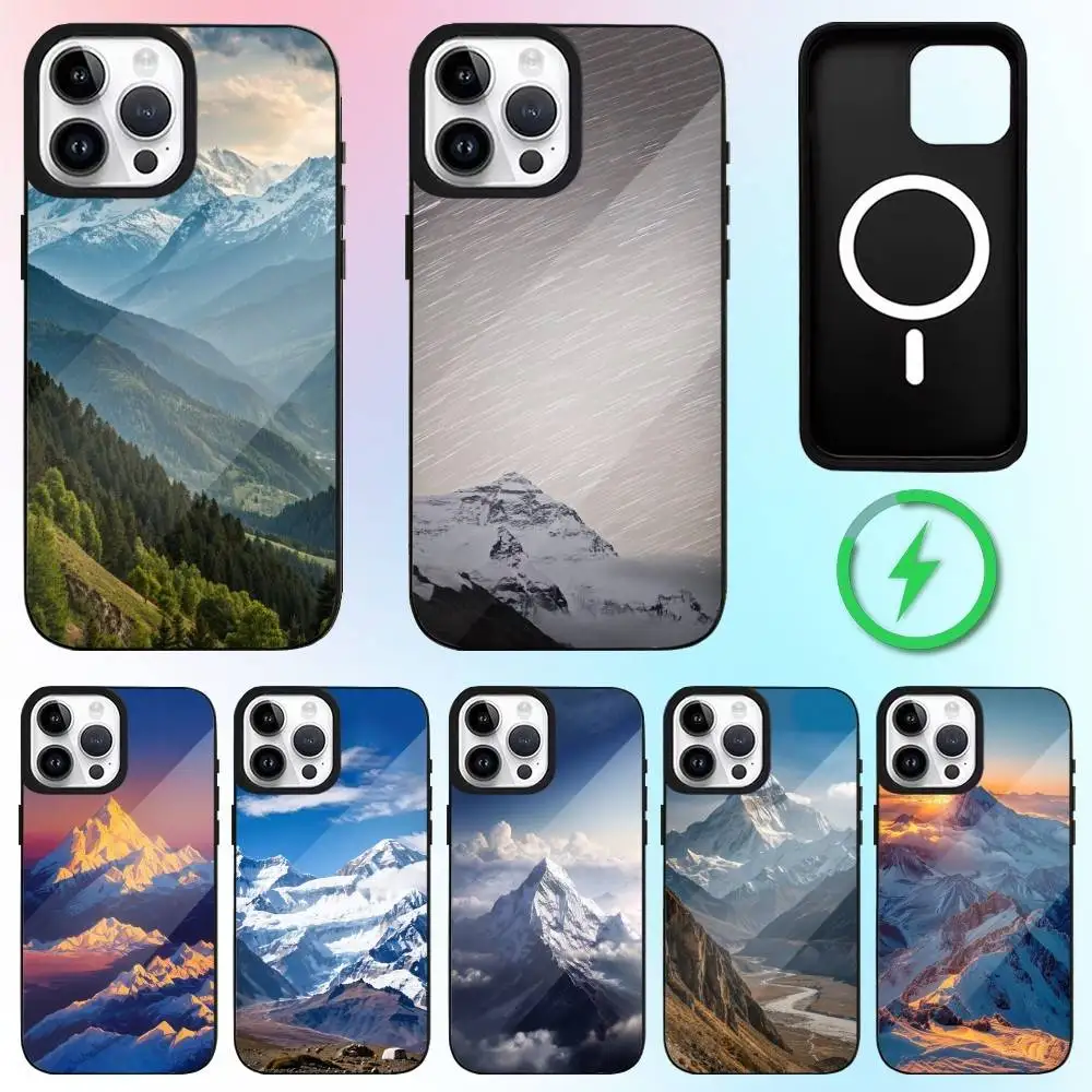 

Sacred Mount Everest Phone Case For iPhone17,16,15,14,13,12,11 Plus,Pro Max Magnetic Magsafe Wireless Charging