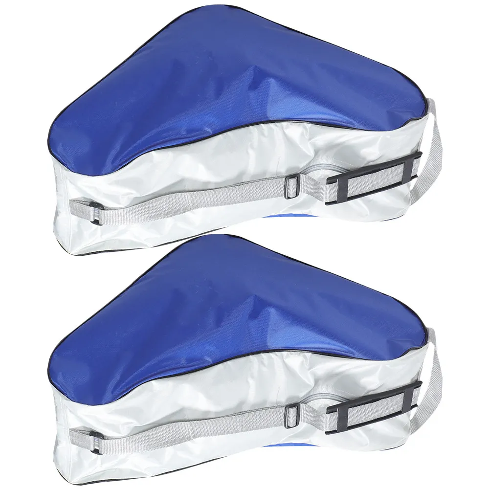 

2Pcs Roller Skates Storage Bag Oxford Cloth Fashionable Large Zipper Portable Carrying Roller Skate Pouch for Outdoor
