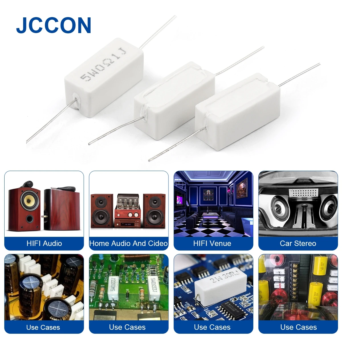 10Pcs 5W Cement Resistor 5% 0.1R~6.8K 0.1R 0.15R 0.22R 0.25R 0.33R 0.47R 1R 1.5R 2.2R 1K 2K 3K ohm Ceramic Cement Resistance