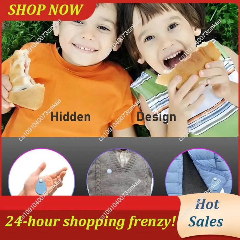 Venta diaria 2X soporte impermeable de silicona para niños para Airtag GPS Tracker Case con pasador de seguridad azul