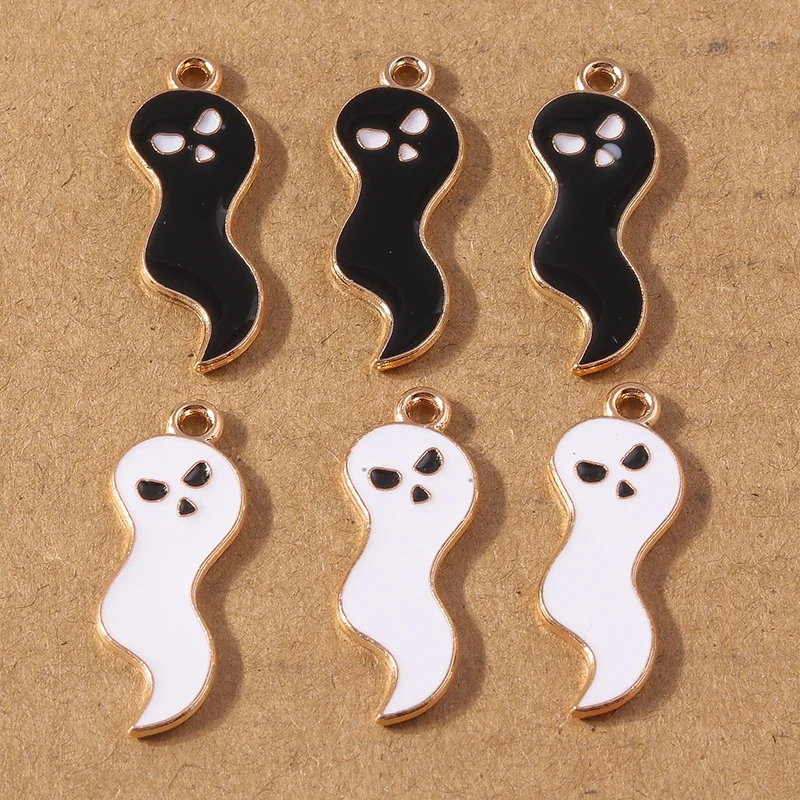 10 stücke Emaille Halloween Hexe Charms Anhänger für DIY Ohrring Armband Halskette hand gefertigten Schmuck Herstellung Zubehör liefert – Detail 14