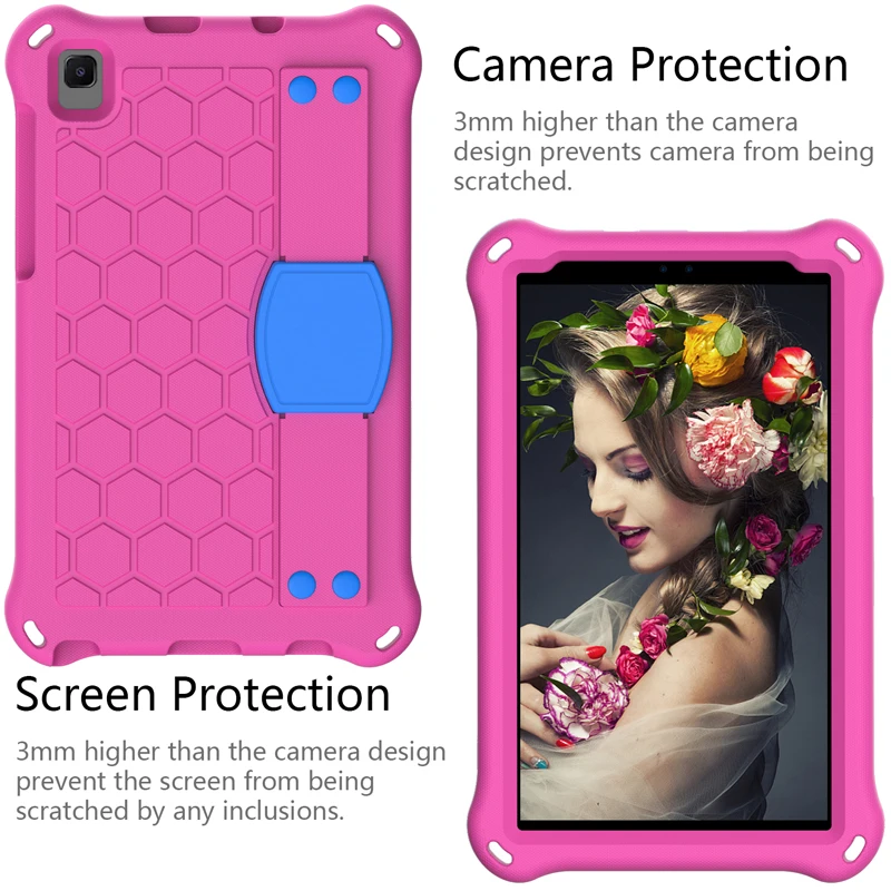 

Kids Safe EVA Tablet Case For Samsung Galaxy Tab S6 lite 2024 A9 plus S9 11 2023 A8 A7 S9Fe WiFi S8 Shoulder Strap Cover