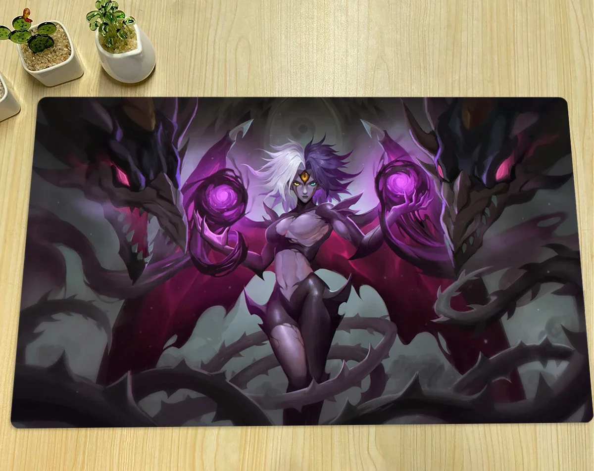 YuGiOh Yubel Spielmatte Brettspiel-Duellmatte TCG CCG Sammelkartenspiel-Matte Anime Mauspad Gummi-Schreibtischmatte Zone & Tasche 60x35cm