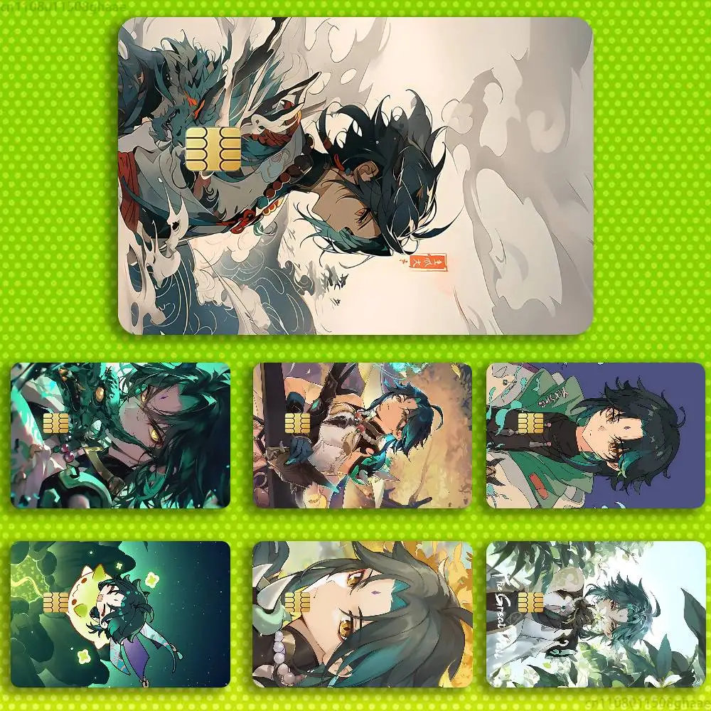 

G-Genshin Impact Xiao Credit Debit Bank Film Skin Sticker Front Cover