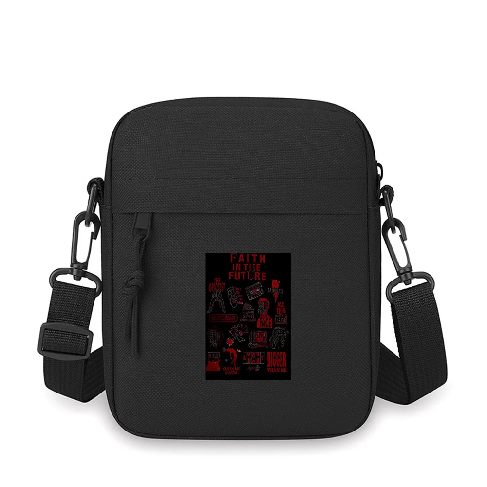 Future theme,music,angels,time,face,bigger Men Crossbody Bag Single Shoulder Women Cartoon Anime Film Printing Design Unisex
