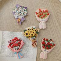 Flower Refrigerator Magnets DIY 3D Tulip Rose Fridge Magnets Stickers Decoration Magnet for Air Conditioners Fridge Home Decor