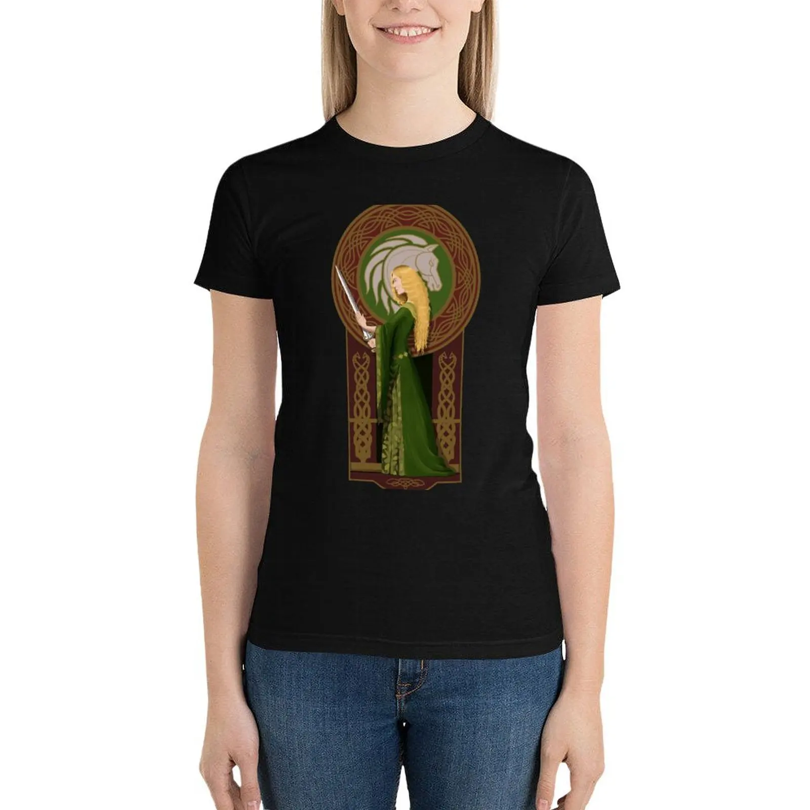 Lady of Rohan T-Shirt tees kawaii clothes plus size tops Womens graphic t shirts