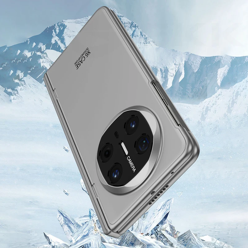 Zawias magnetyczny W zestawie Etui pancerne do Huawei Mate X6 Zewnętrzny uchwyt szklany Matowa twarda obudowa do Huawei Mate X3 X5 Etui — zdjęcie produktu 4