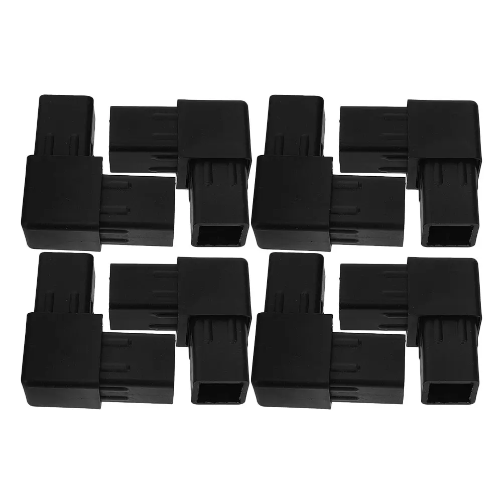 

8pcs Shelf Connection Parts Durable Plastic Square Tube Fittings 2Way Connector for Air Conditioning Frames Easy Installation