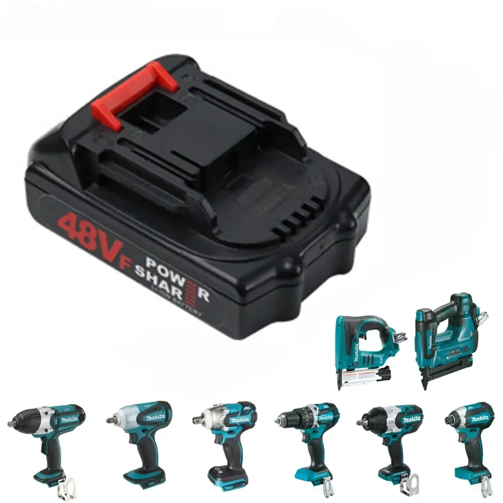 Makita Bateria Recarregável de Íon de Lítio de Reposição de Alta Capacidade para Bateria de Ferramenta Elétrica sem Fio ue Eua au Ukplug 48v