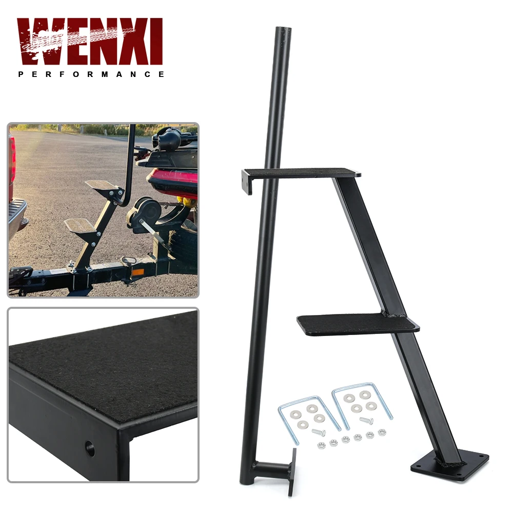 Dual Step Bass Boat Trailer Steps (2 Steps) For Most Bass Boats & Trailers