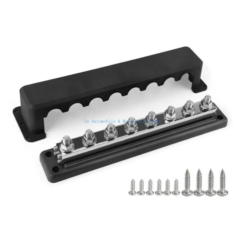 

270E 3/8inch 8 Post 600A Bus Bar Battery Terminals Power Distribution Marine Automotive Boat Solar Wiring Bus Bar
