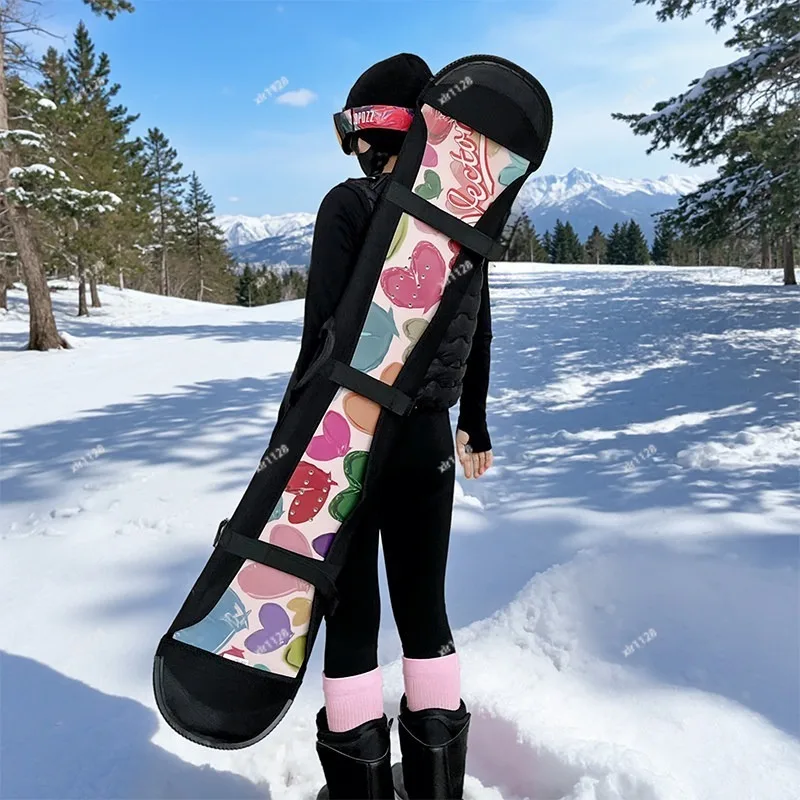 

Adjustable Ski Board Storage Bag, Wear-resistant Snowboard Cover Multifunctional Hand & Backpack Carrying Case