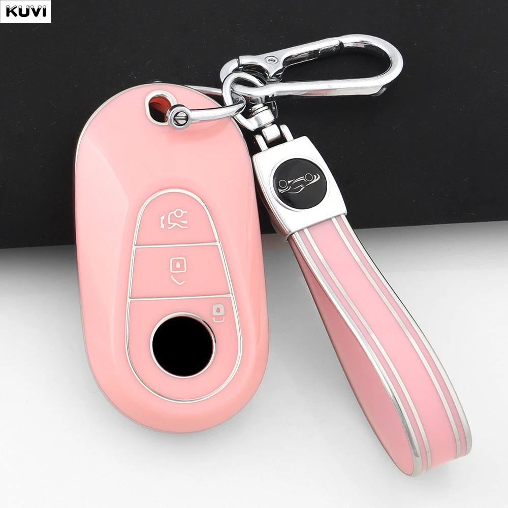 NEUE TPU Auto Schlüssel Fall Abdeckung Shell Für Mercedes Benz 2022 C S Klasse W206 W223 S350 C260 C300 S400 S450 S500 Tasche Schutz Schlüsselbund