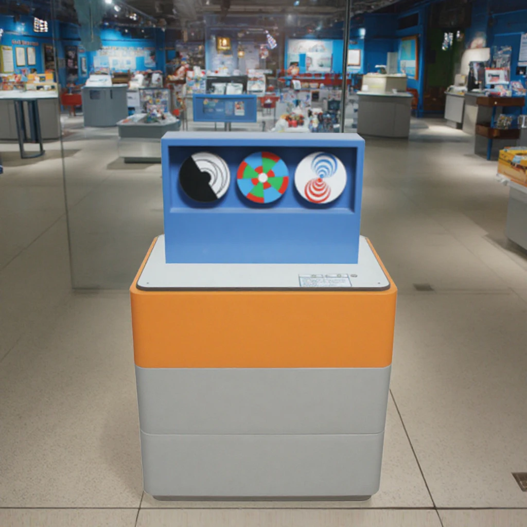 تكنولوجيا القرص الدوار البصري أدوات المعدات التفاعلية معرض العلوم الشعبية لعبة الدعائم معرض العلوم ألعاب العلوم