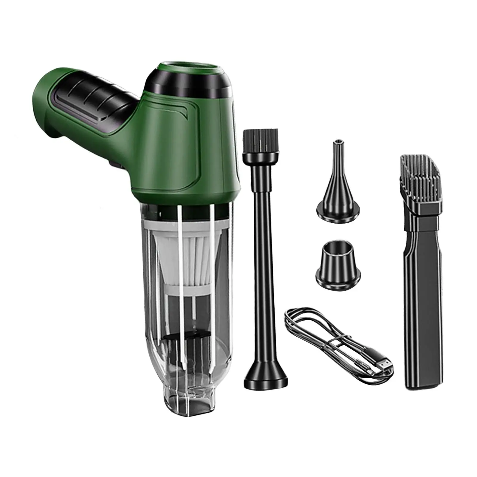 مكنسة كهربائية محمولة للسيارة مع فوهات وسادة لوحة أجهزة القياس في المكتب