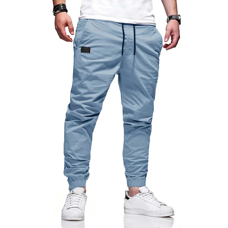 New Spring And Autumn Men's  Cotton Sweatpants Men Outdoor Leisure  Jogging Drawstring Pants High Quality Fashion Pants Men