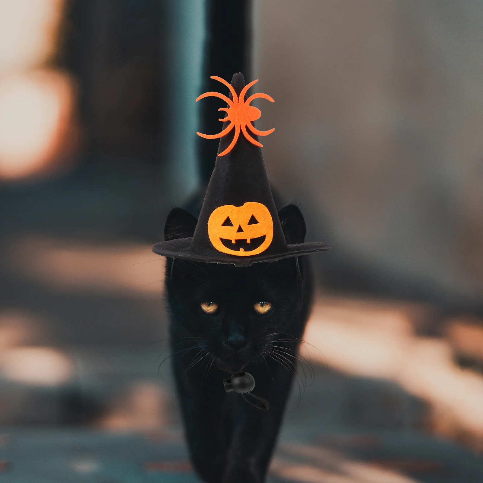 1 مجموعة هالوين القط قبعة و منديل الكرتون نمط قابل للتعديل لينة القطن الحيوانات الأليفة وشاح حزب حلي لوازم الحيوانات الأليفة الزخرفية