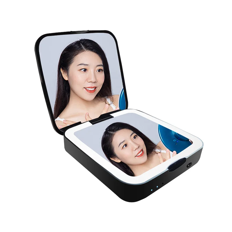 Espejo Con Luz Specchio Led Touch De Maquillaje Usb 1500Mah Lighted 5X Magnifying Magnify Smart Mirror Travel Led Makeup Mirror