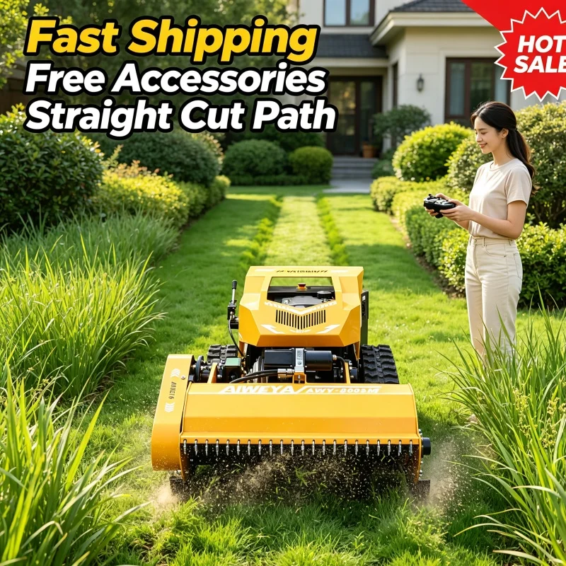 Customized Robust Structure Self Propelled Lawn Mower Zero Turn Lawn Mower Grass Cutting Machine For Uneven Terrain Lawn