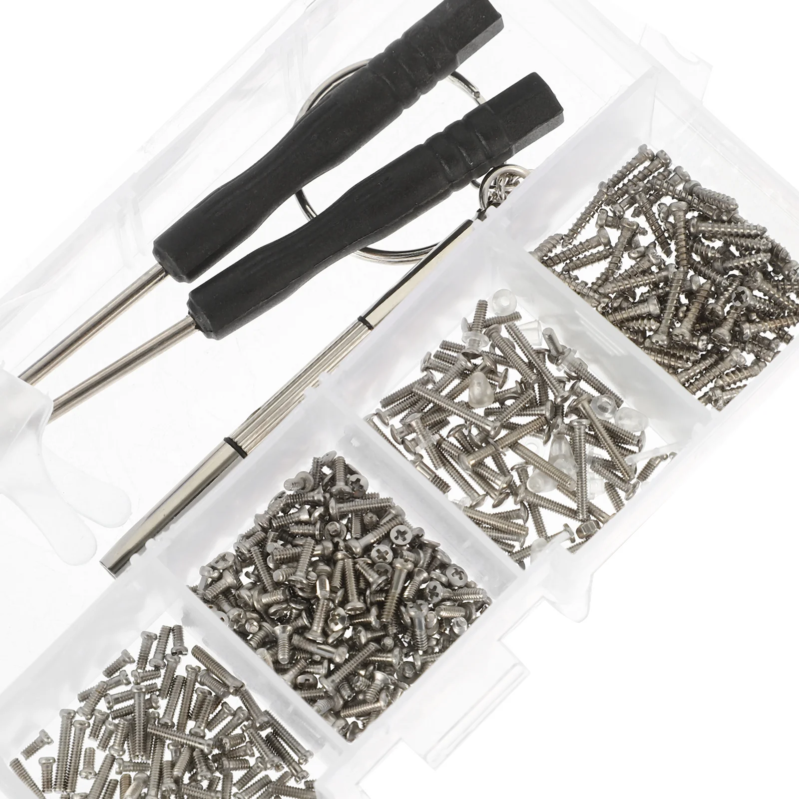 1 مجموعة 1 مجموعة طقم تصليح النظارات مع مسامير متنوعة أدوات مفك البراغي لإطارات النظارات تحديد استبدال أجزاء المحمولة #1